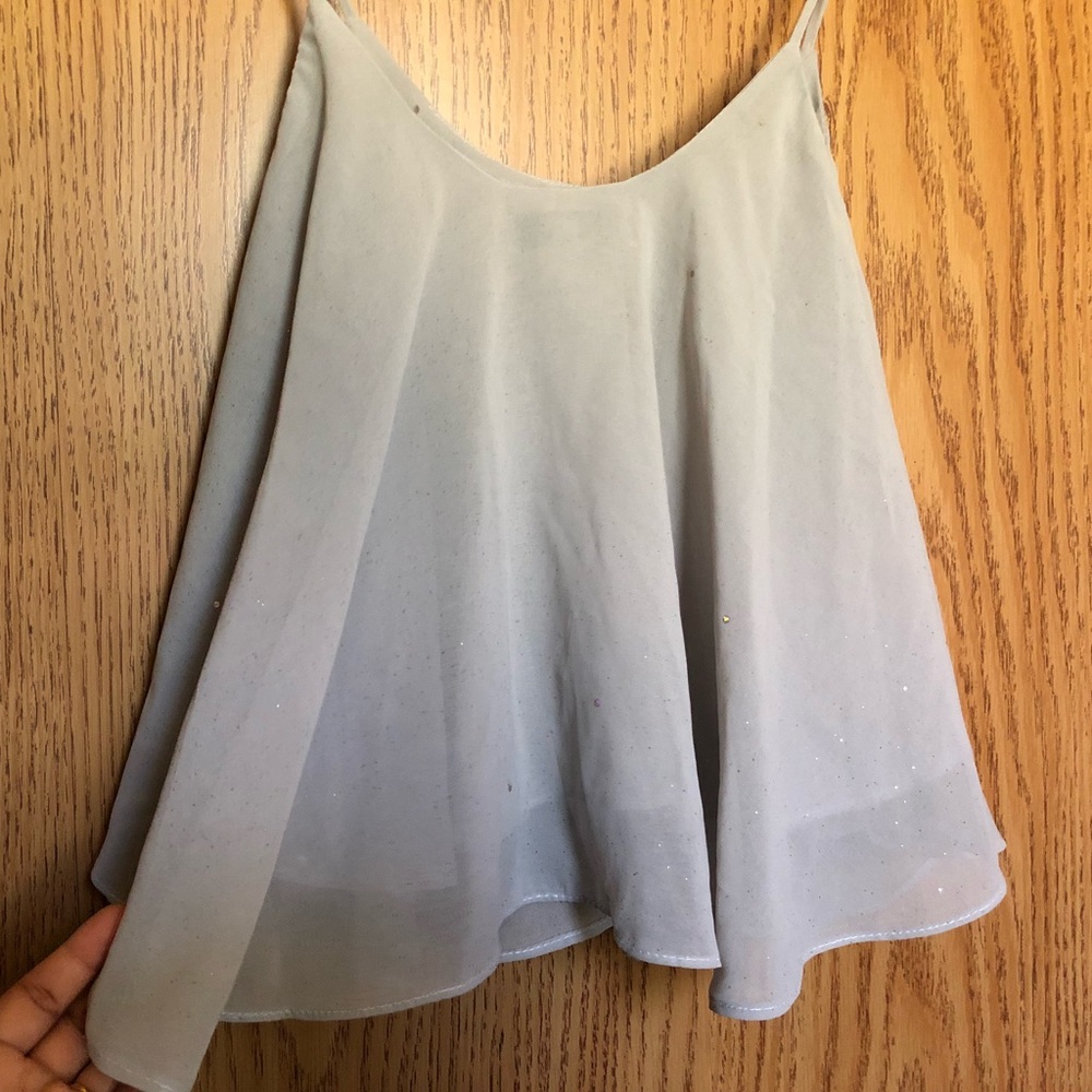 EUC Super Cute Bling Sparkling Glitter Crop Top - Picture 5 of 6